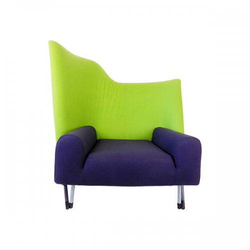 Lounge chair Torso di Paolo Deganello in tessuto